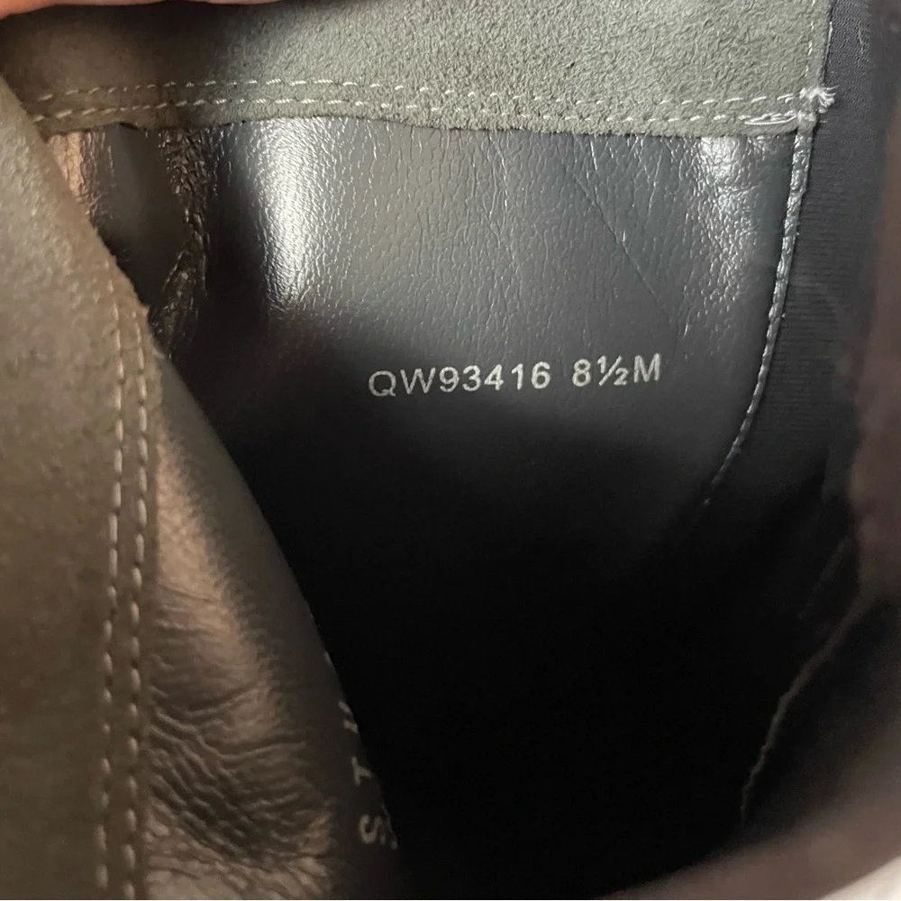 New Stuart Weitzman Lander Over-the-knee Wedge Boots In Slate Size 8.5